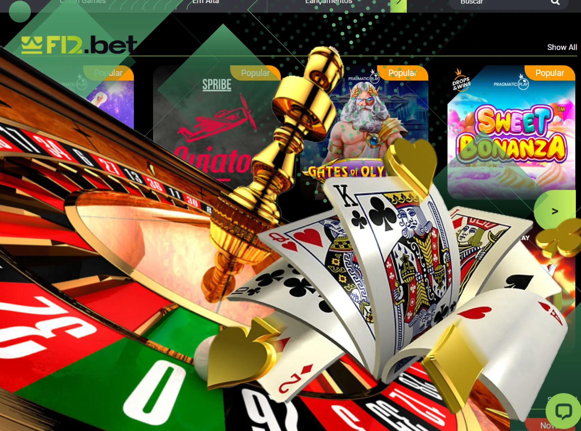 No aplicativo f12bet você encontrará todos os mesmos jogos de cassino como no site oficial.